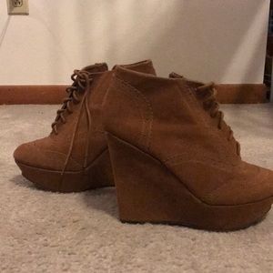 Wedge booties